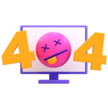 404 오류  3D Icon