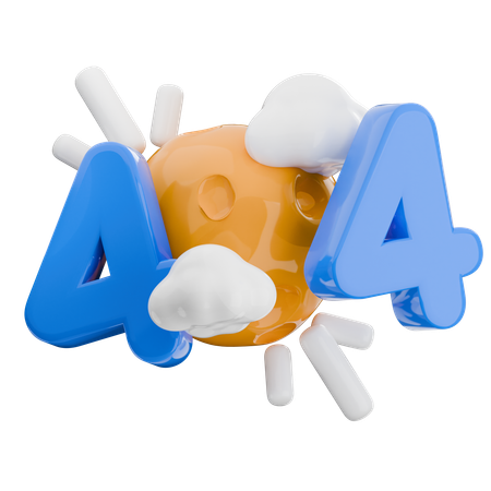 404 エラー  3D Icon