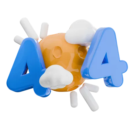 404 エラー  3D Icon