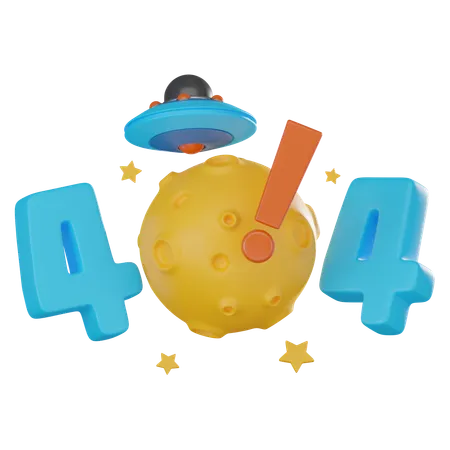 404 エラー  3D Icon