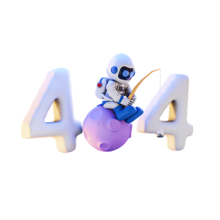 404 エラー  3D Illustration