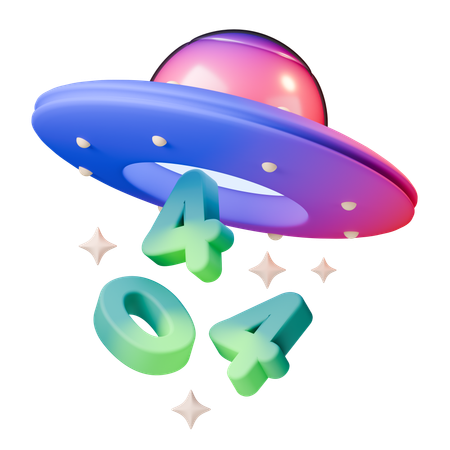 404 エラー  3D Icon