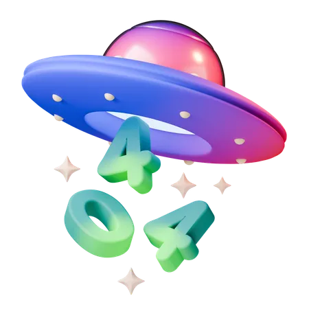 404 エラー  3D Icon