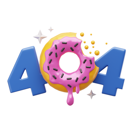 404 エラー  3D Icon