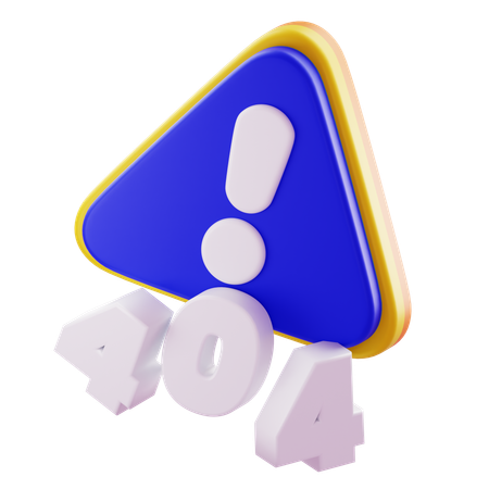 404 오류  3D Icon