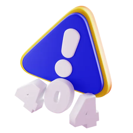 404 오류  3D Icon