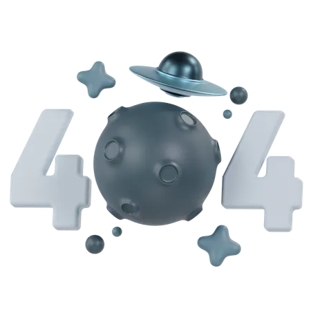 404 エラー  3D Icon