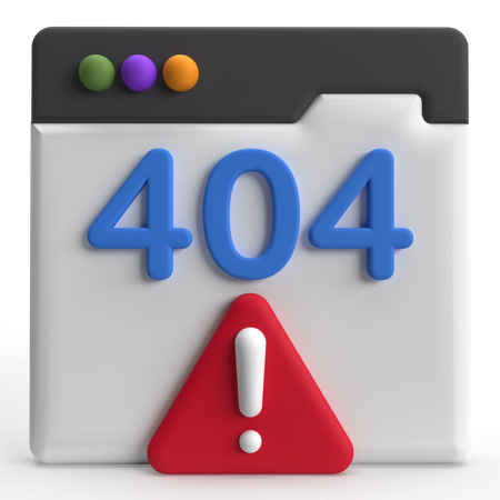 404 오류 3D Icon