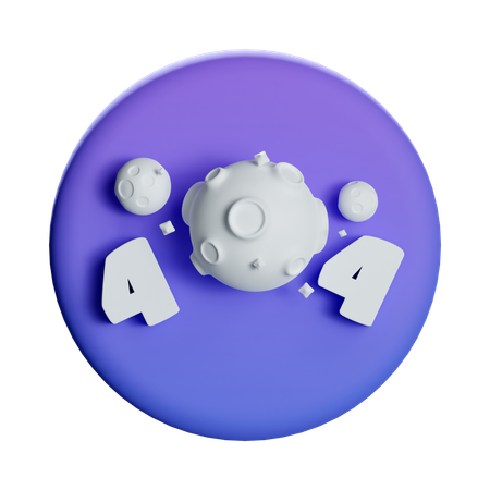404 Error  3D Icon