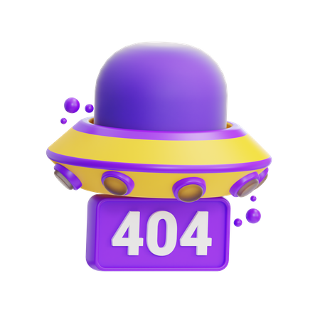 404 Error  3D Icon