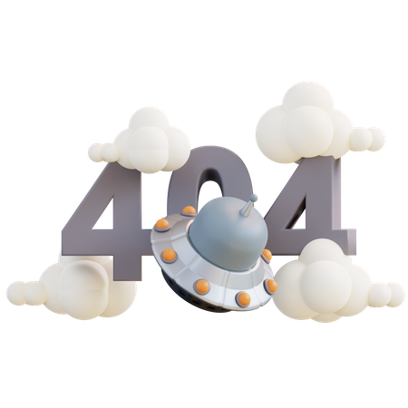 404 Error  3D Icon