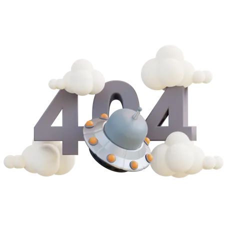 404 Error  3D Icon