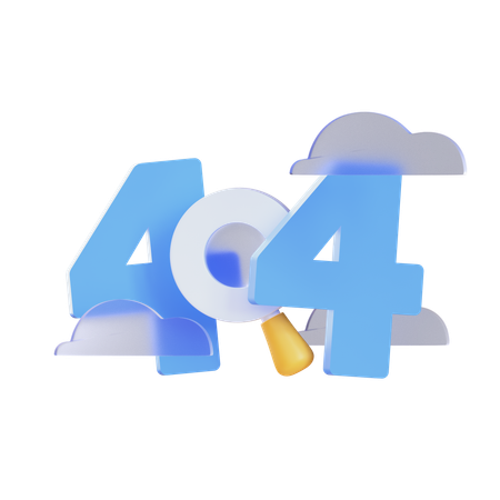404 error  3D Icon