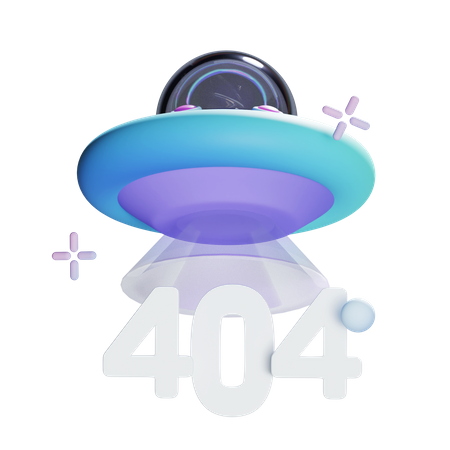 404 Error  3D Icon