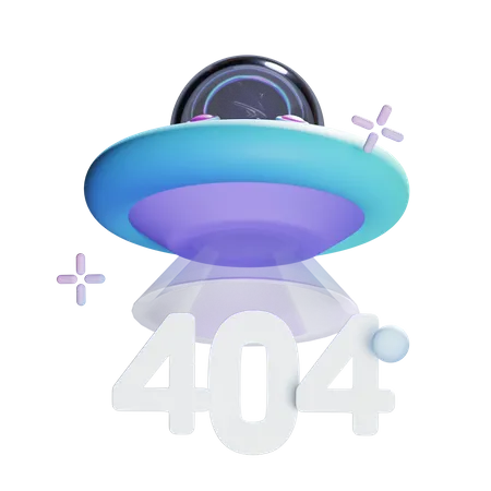 404 Error  3D Icon