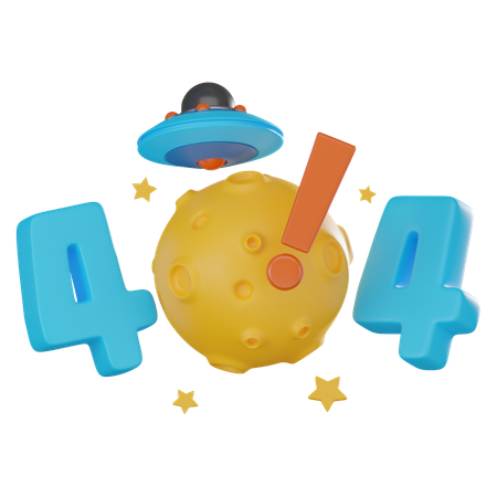 404 Error  3D Icon