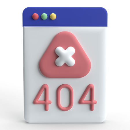 404 Error  3D Icon