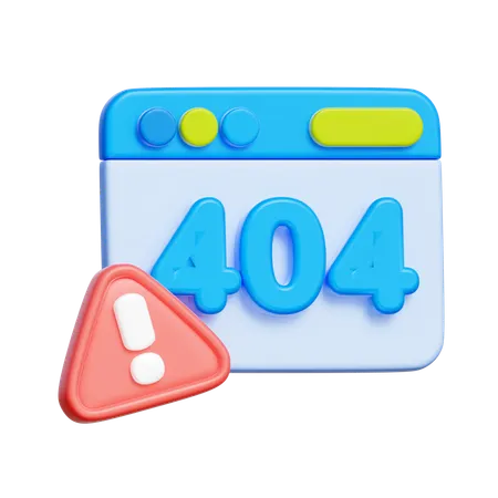 404 Error  3D Icon