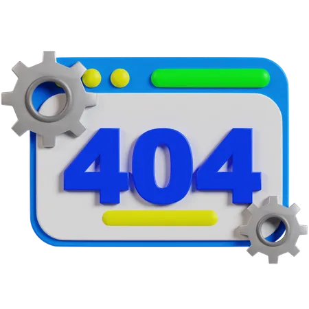 404 Error  3D Icon