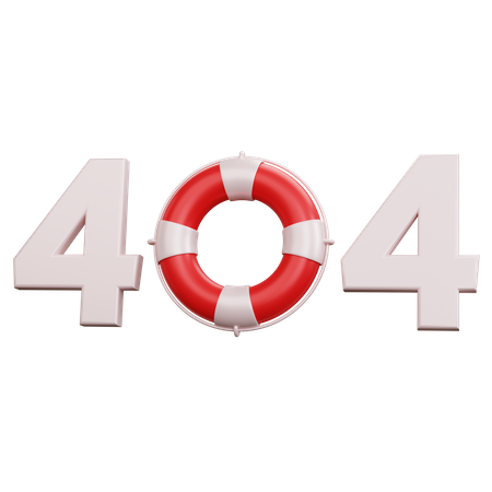 404 Error  3D Icon