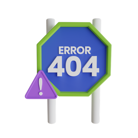 404 error  3D Icon