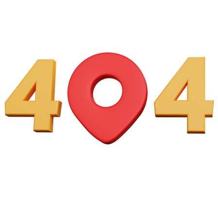 404 Error  3D Icon