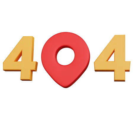 404 Error  3D Icon