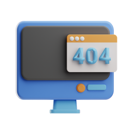 404 Error  3D Icon