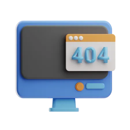 404 Error  3D Icon