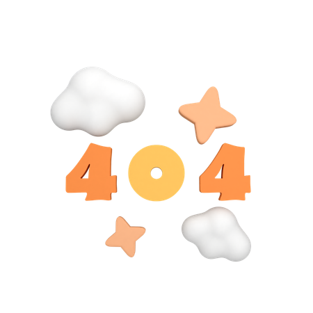 404 Error  3D Icon