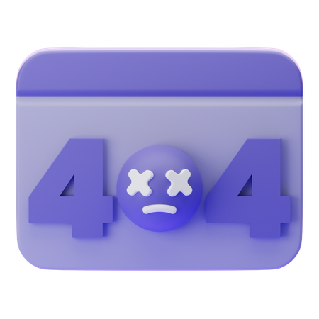 404 ERROR  3D Icon