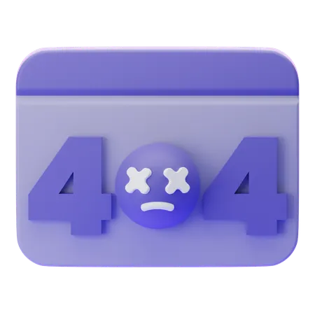 404 ERROR  3D Icon