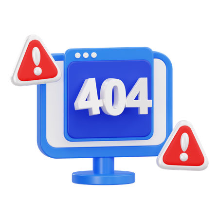 404 error  3D Icon