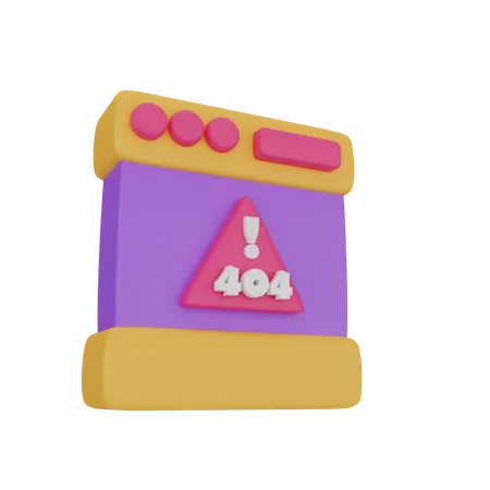 404 Error  3D Icon