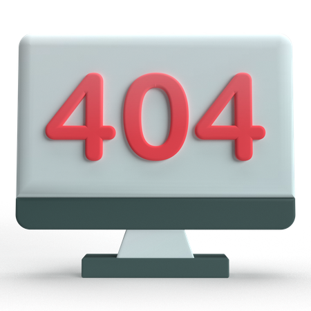 404 Error  3D Icon