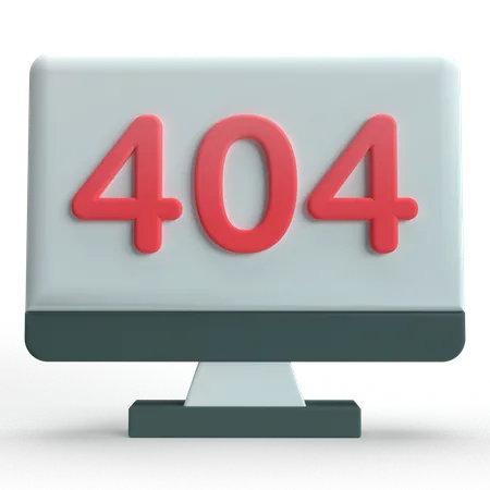 404 Error  3D Icon