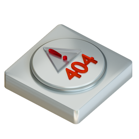 404 Error  3D Icon