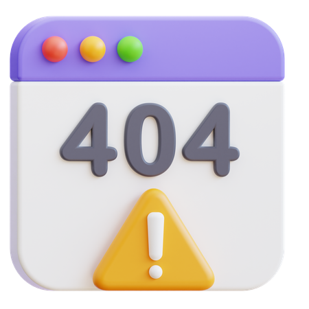 404 error  3D Icon