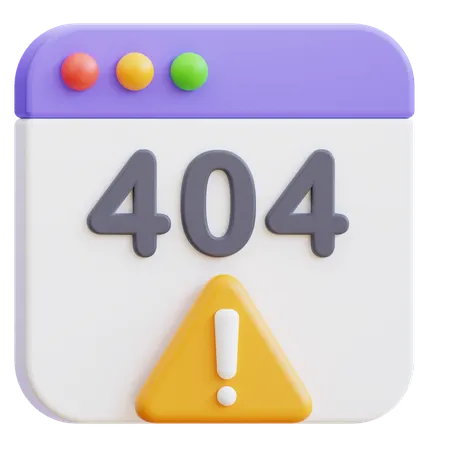 404 error  3D Icon