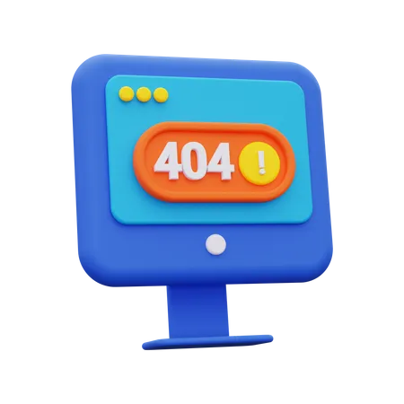 404 Error  3D Icon