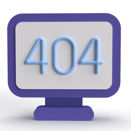 404 Error  3D Icon