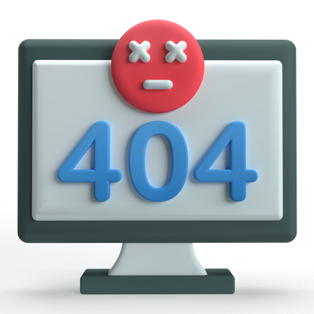 404 Error  3D Icon