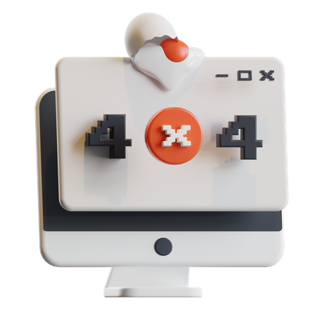 404 Error  3D Icon