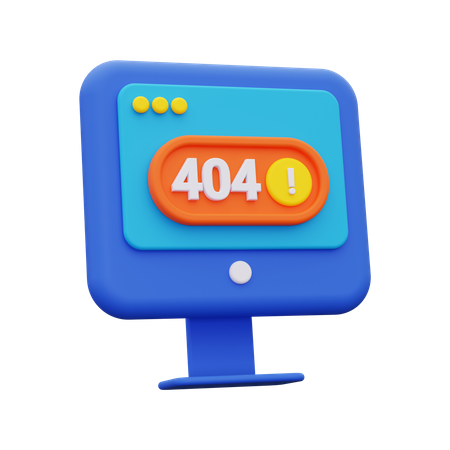 404 Error  3D Icon
