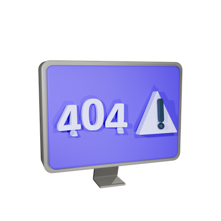 404 Error  3D Illustration