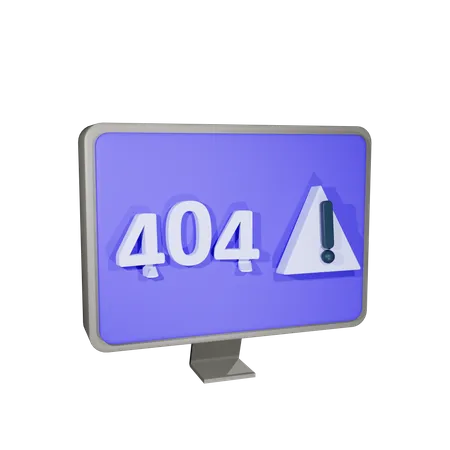 404 Error  3D Illustration