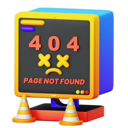 404 Error  3D Illustration