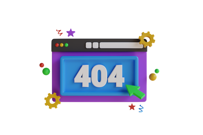404 error 3D Icon