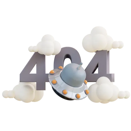 3 D Illustration 404 Error 3D Icon