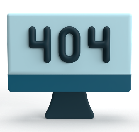 404 Error  3D Icon
